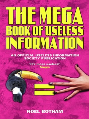 cover image of The Mega Book of Useless Information
